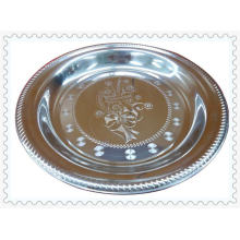 2015 Hot Sale Than-Flower Stainless Steel Round Plate-Lfc10261